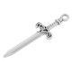 Colgante de Metal Zamak Espada 10x35mm