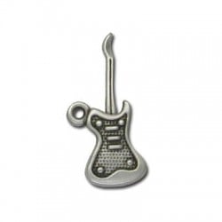 Colgante de Metal Zamak Guitarra Eléctrica 30x12mm