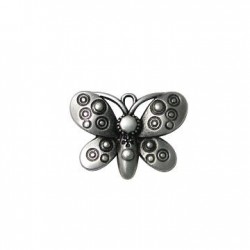 Colgante de Metal Zamak Mariposa 23x30mm