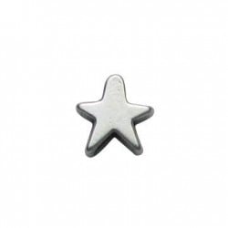 Entrepieza de Metal Zamak Estrellita 10mm (Ø2.1mm)