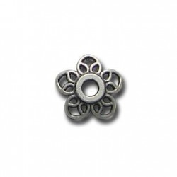 Cascarilla de Metal Zamak Flor Filigrana 11mm