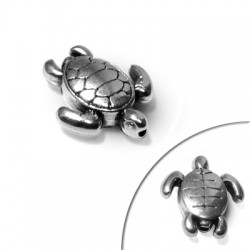 Entrepieza de Metal Zamak Tortuga 14x16mm (Ø1.4mm)