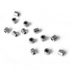 Entrepieza de Metal Zamak Tubo 3.2x3.1mm (Ø 1.6mm)