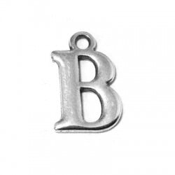 Colgante de Metal Zamak Letra "B" 12mm