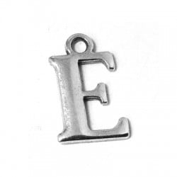 Colgante de Metal Zamak Letra "E" 12mm