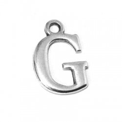 Colgante de Metal Zamak Letra "G" 12mm