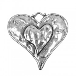 Colgante de Metal Zamak Corazón 65x61mm