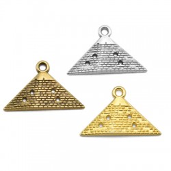 Colgante de Metal Zamak Piramide 32x15mm