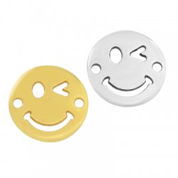 Conector de Metal Zamak Cara Sonriente 15mm