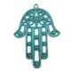 Colgante de Metal Zamak Mano de Hamsa Fatima 56x68mm