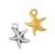 Colgante de Metal Zamak Estrella de Mar 16x13mm