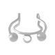 Pendiente Earcuff de Acero Inoxidable 304 13x16mm/1mm