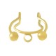 Pendiente Earcuff de Acero Inoxidable 304 13x16mm/1mm