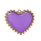 Colgante de Metal Zamak Corazón Esmaltado 33x29mm