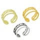 Anillo de Metal Laton Cadenas Ajustable 8x21mm