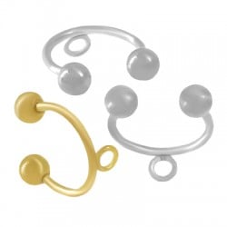 Pendiente Earcuff de Acero Inoxidable 304 con Anilla 12mm