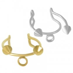 Pendiente Earcuff de Acero Inoxidable 304 13x16mm/1mm