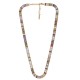 Collar de Acero Inoxidable 304 con Strass y Cierre con Extension 380x5mm/2.5mm