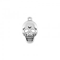 Colgante de Metal Zamak Calavera 12x17mm