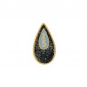 Oro 24K/0.12µm/Negro Glitter/Gris