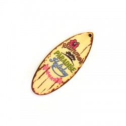 Colgante de Madera Surf "Summer Paradise Holiday" 60x23mm