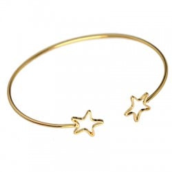 Pulsera de Metal Latón Ajustable con Estrellas 61mm