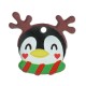 Colgante de Metacrilato Penguino Navideño 22x20mm