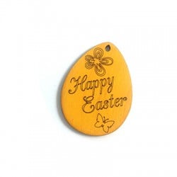 Wooden Pendant Easter Egg 70x51mm