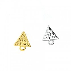 Zamak Earring Triangle 10mm