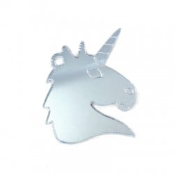 Colgante de Metacrilato Unicornio 33x39mm