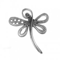 Colgante de Metal Zamak Mariposa 53x60mm