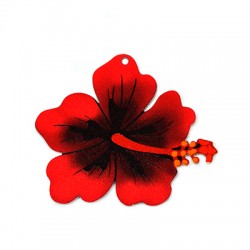 Colgante de Metacrilato Hibisco 68x62mm